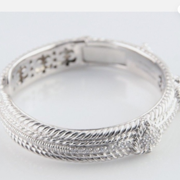 Judith Ripka - Sterling Silver Heart Cuff - Picture 2 of 3